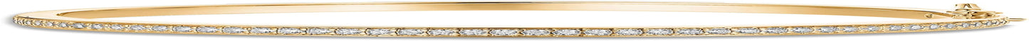 14K Gold Plated Tennis Bangle Bracelet
