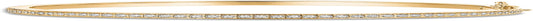 14K Gold Plated Tennis Bangle Bracelet