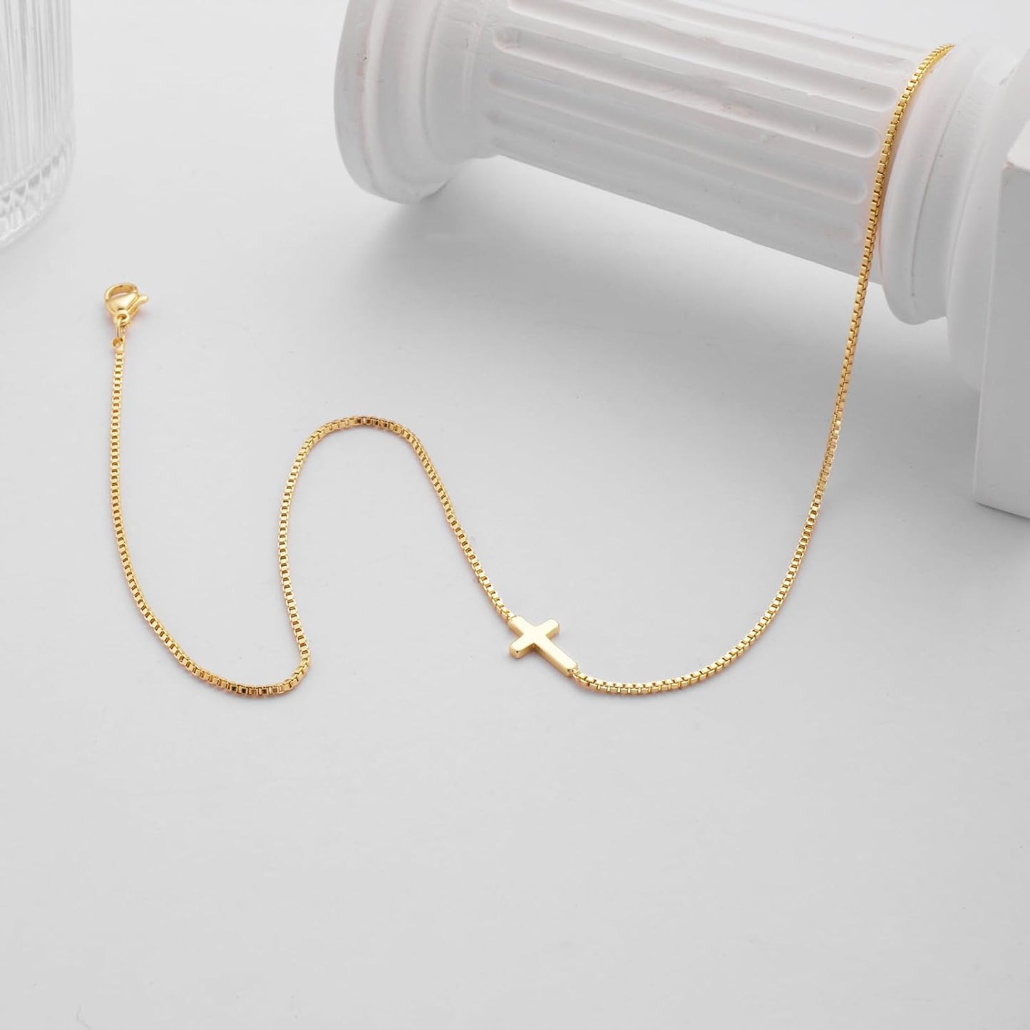 14K Gold Plated Dainty Pendant Necklace