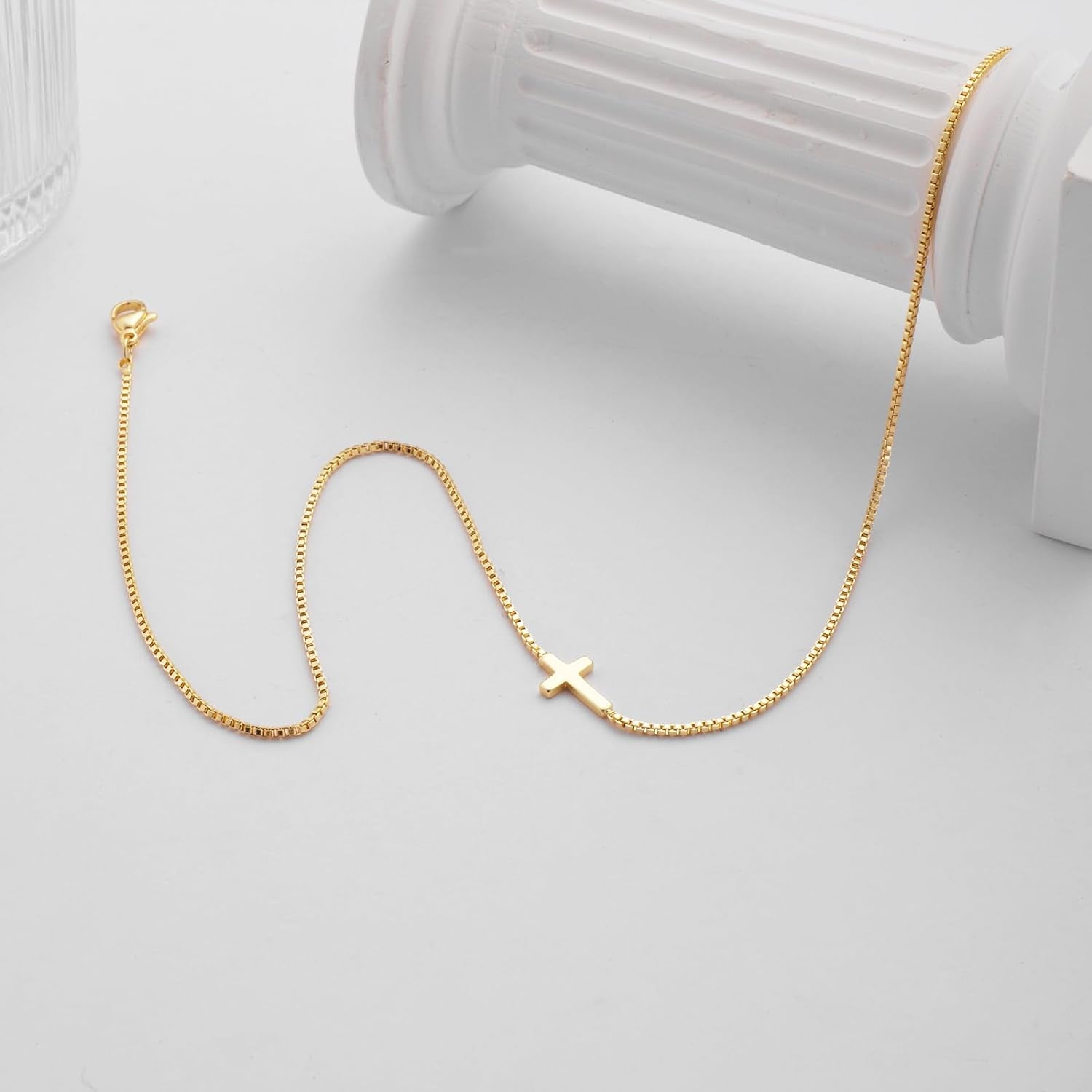 14K Gold Plated Dainty Pendant Necklace