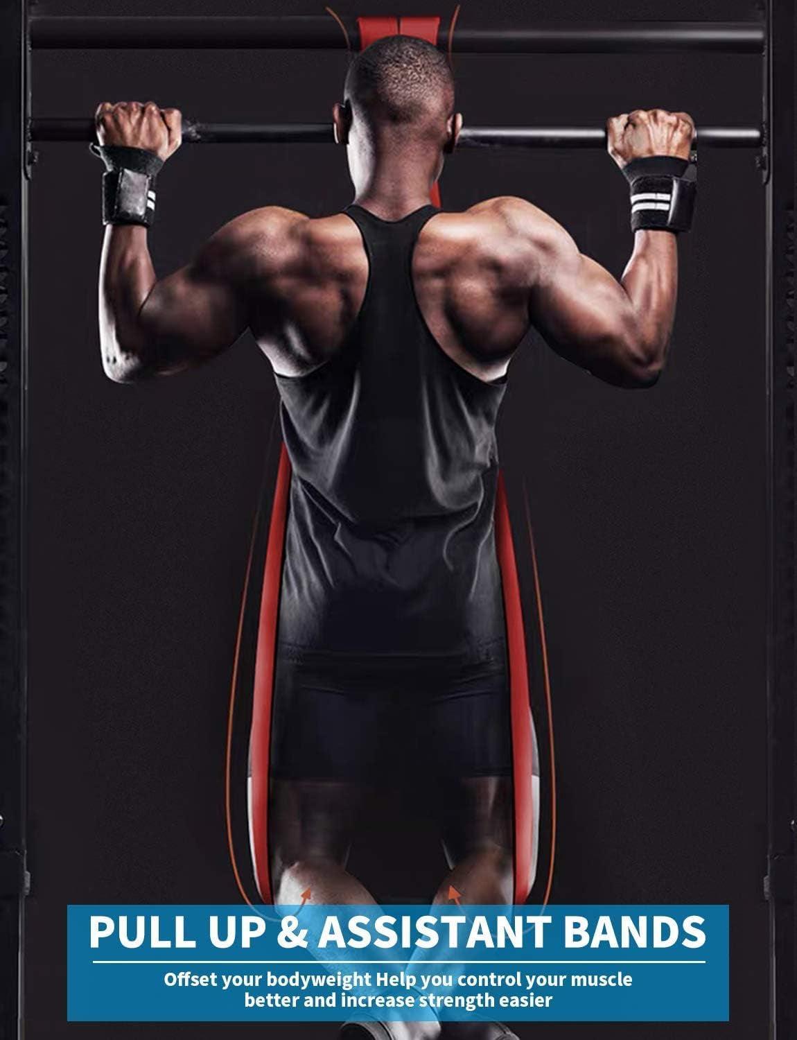 Pull Up Assistance Resistance Bands Set