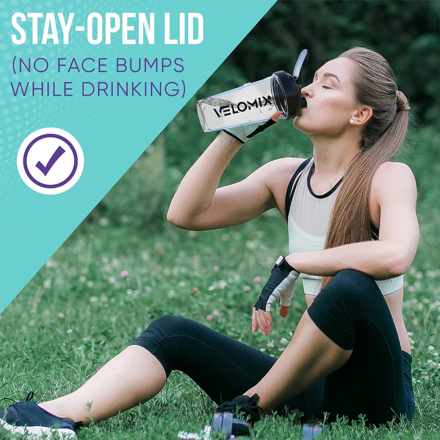 2 Pack 28Oz Protein Shaker Bottles