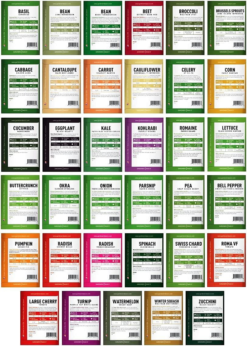 Survival Vegetable Seed Kit 35 Varieties