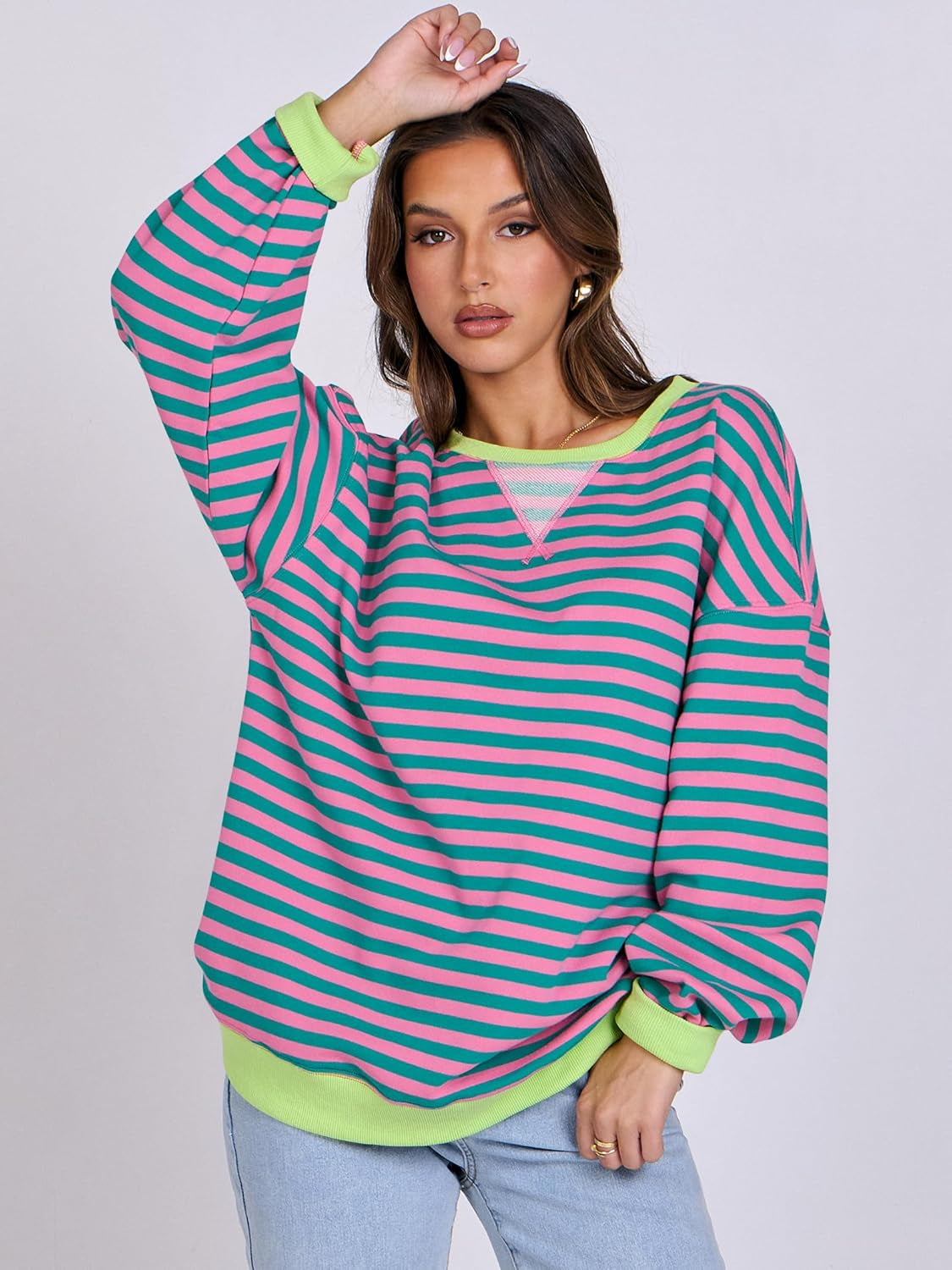 Women’s 2025 Striped Sweatshirt