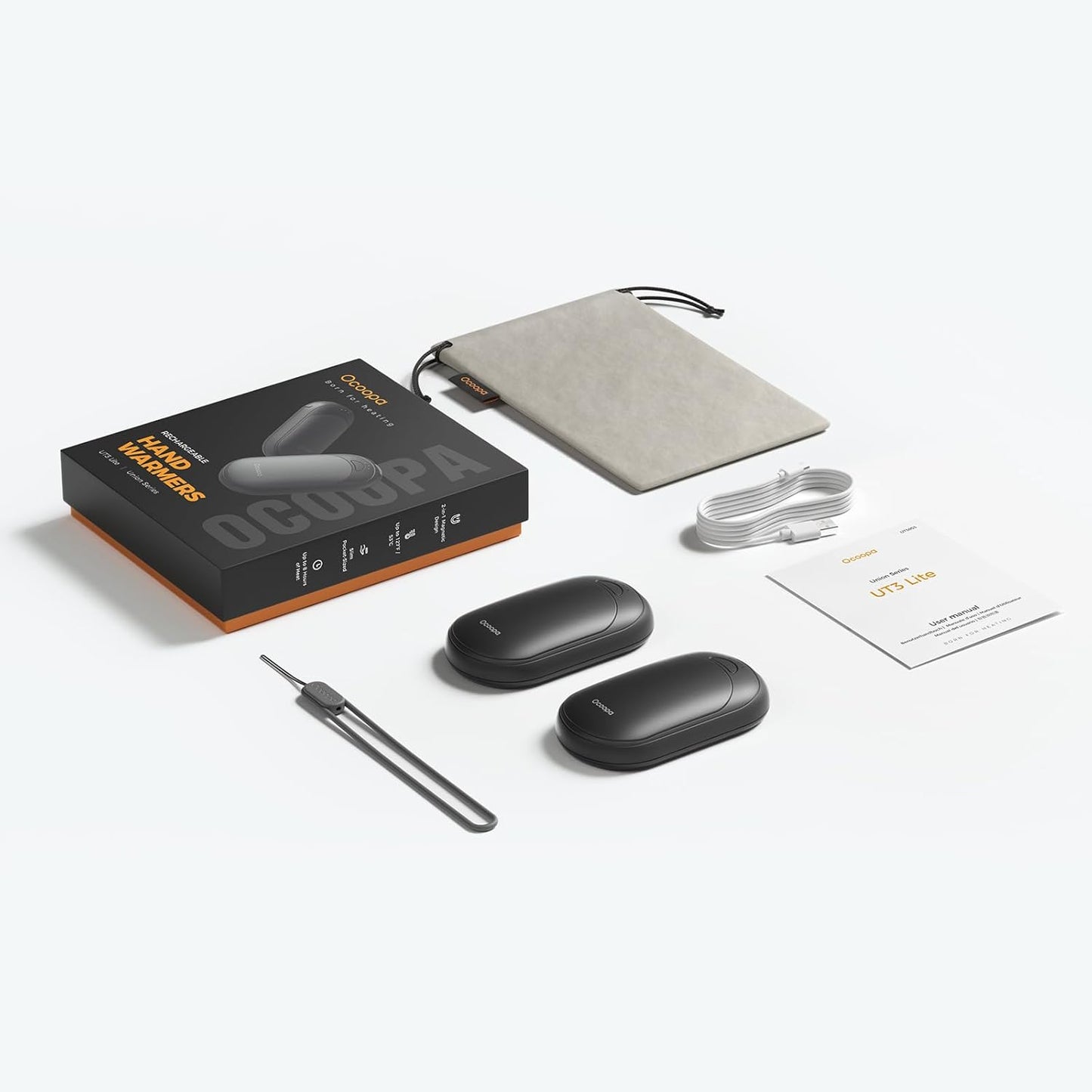 Rechargeable Magnetic Hand Warmers 2-Pack