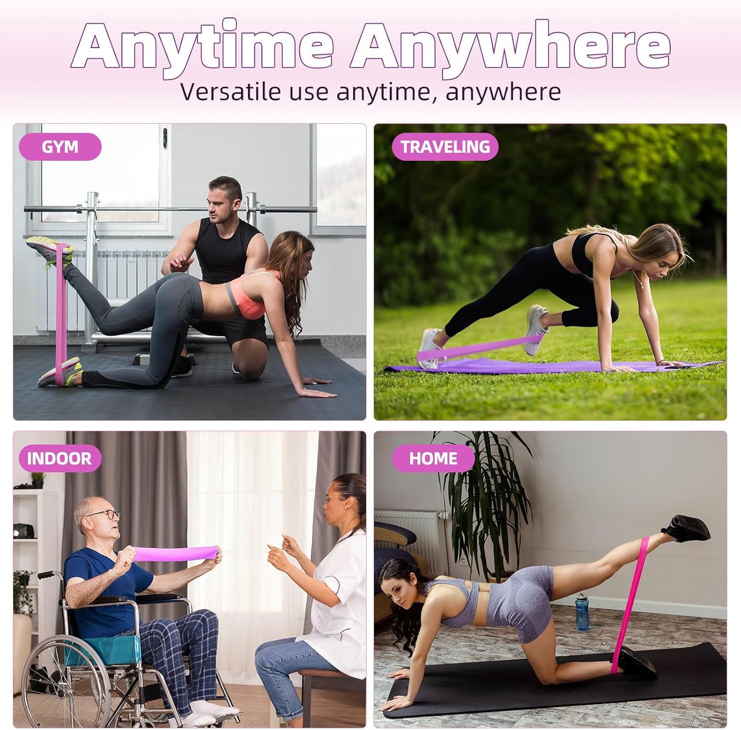 Set of 5 Resistance Loop Exercise Bands