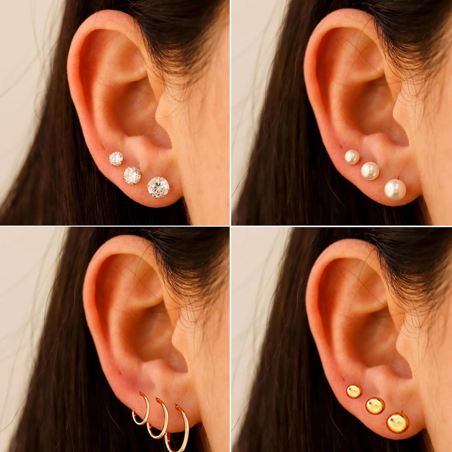 68Pcs Gold Jewelry Set for Women