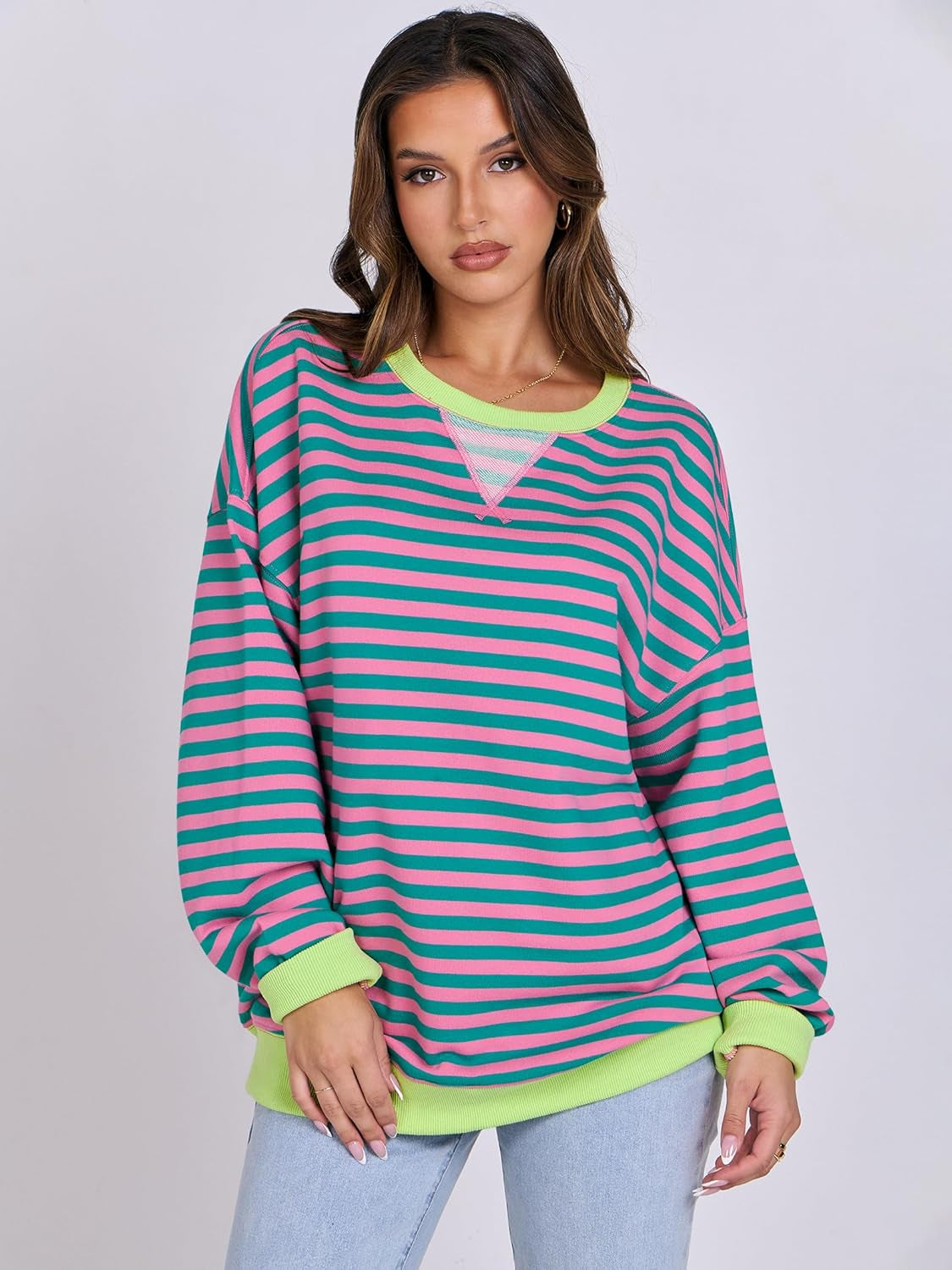 Women’s 2025 Striped Sweatshirt