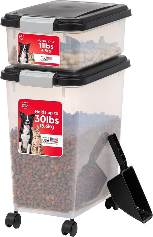 IRIS USA Airtight Pet Food Storage Combo