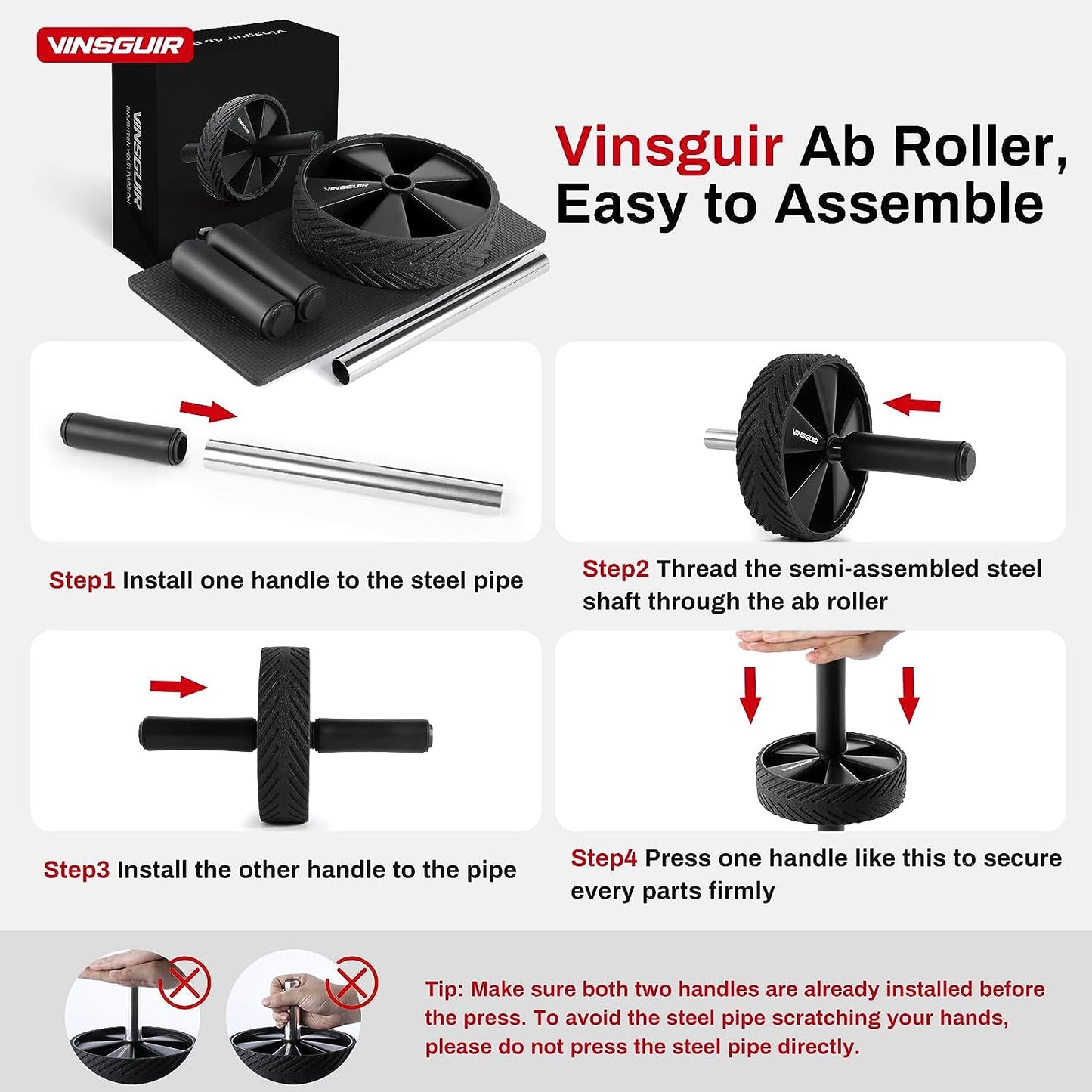 Ab Roller Wheel - Ab Workout Equipment