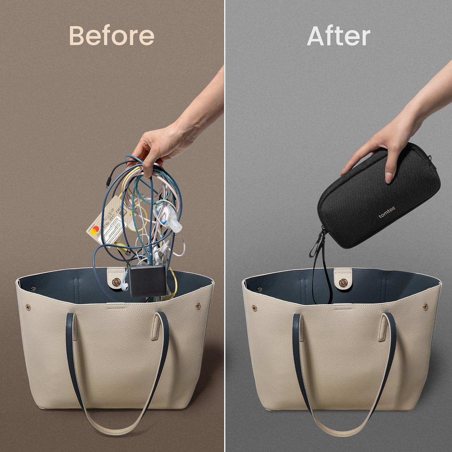 Electronics Travel Cable Organizer Case