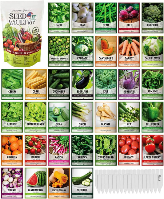 Survival Vegetable Seed Kit 35 Varieties