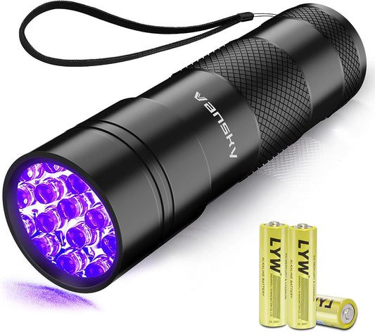 Black Light UV Flashlight Pet Detector