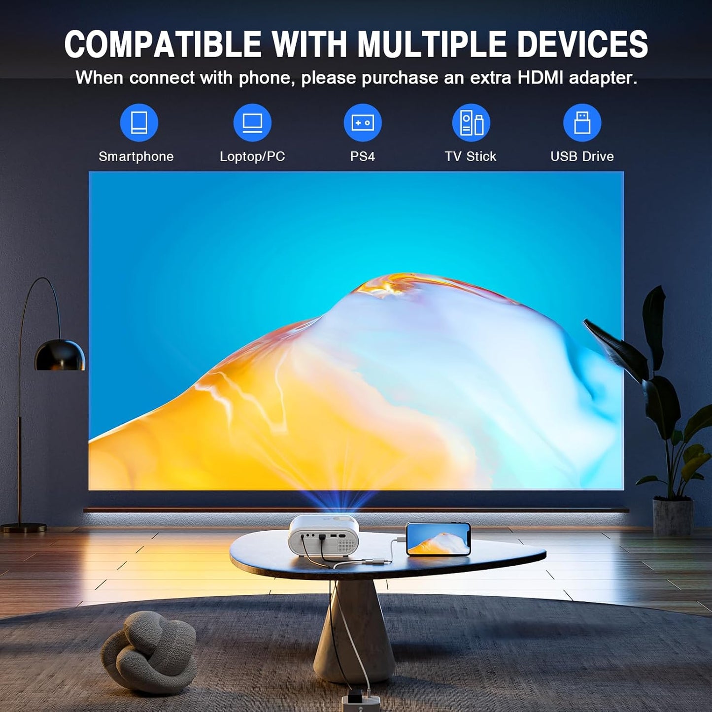 Mini Projector  Full HD 1080P  Projector
