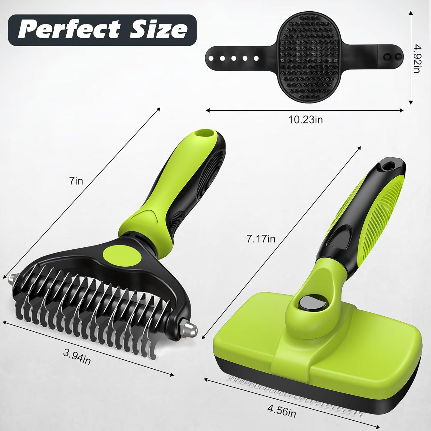 3PCS Self Cleaning Slicker Brush & Pet Grooming