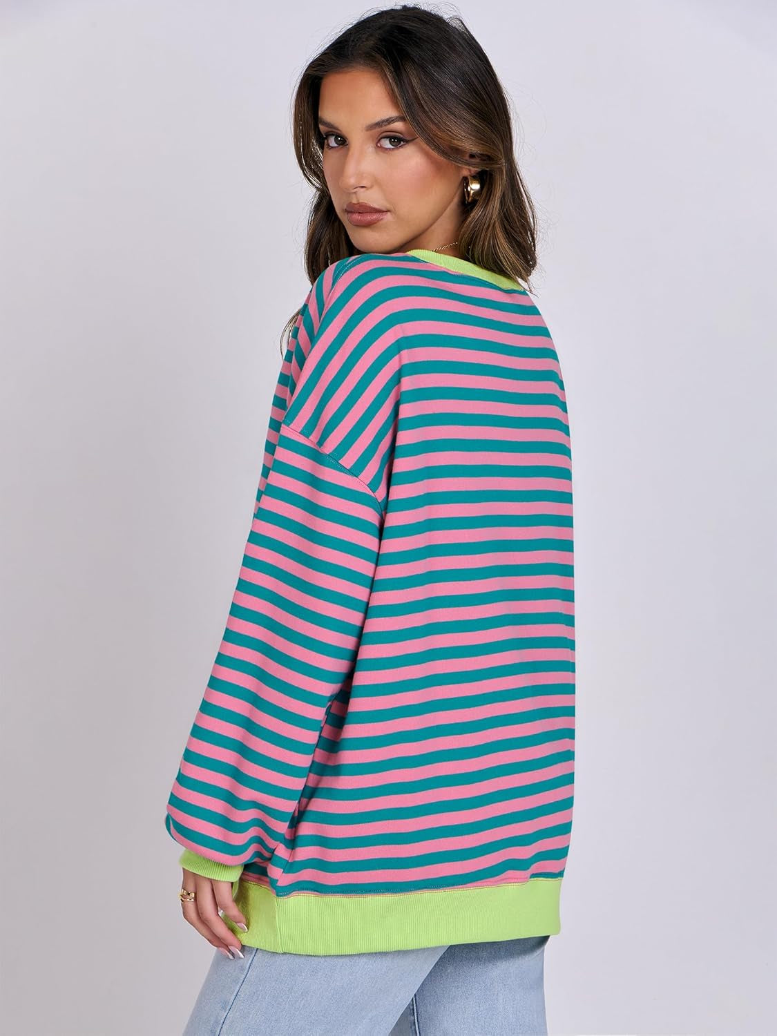 Women’s 2025 Striped Sweatshirt