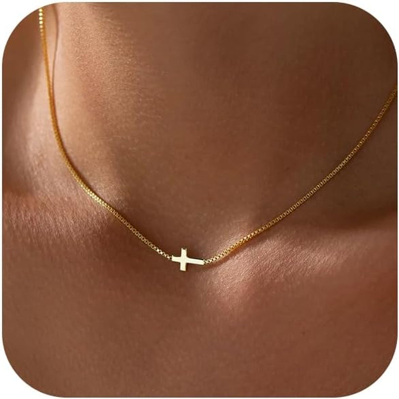 14K Gold Plated Dainty Pendant Necklace