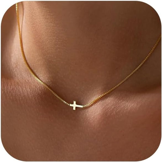 14K Gold Plated Dainty Pendant Necklace