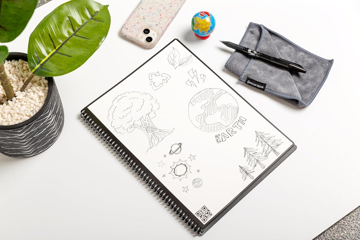Core Reusable  Notebook 8.5x11 Black
