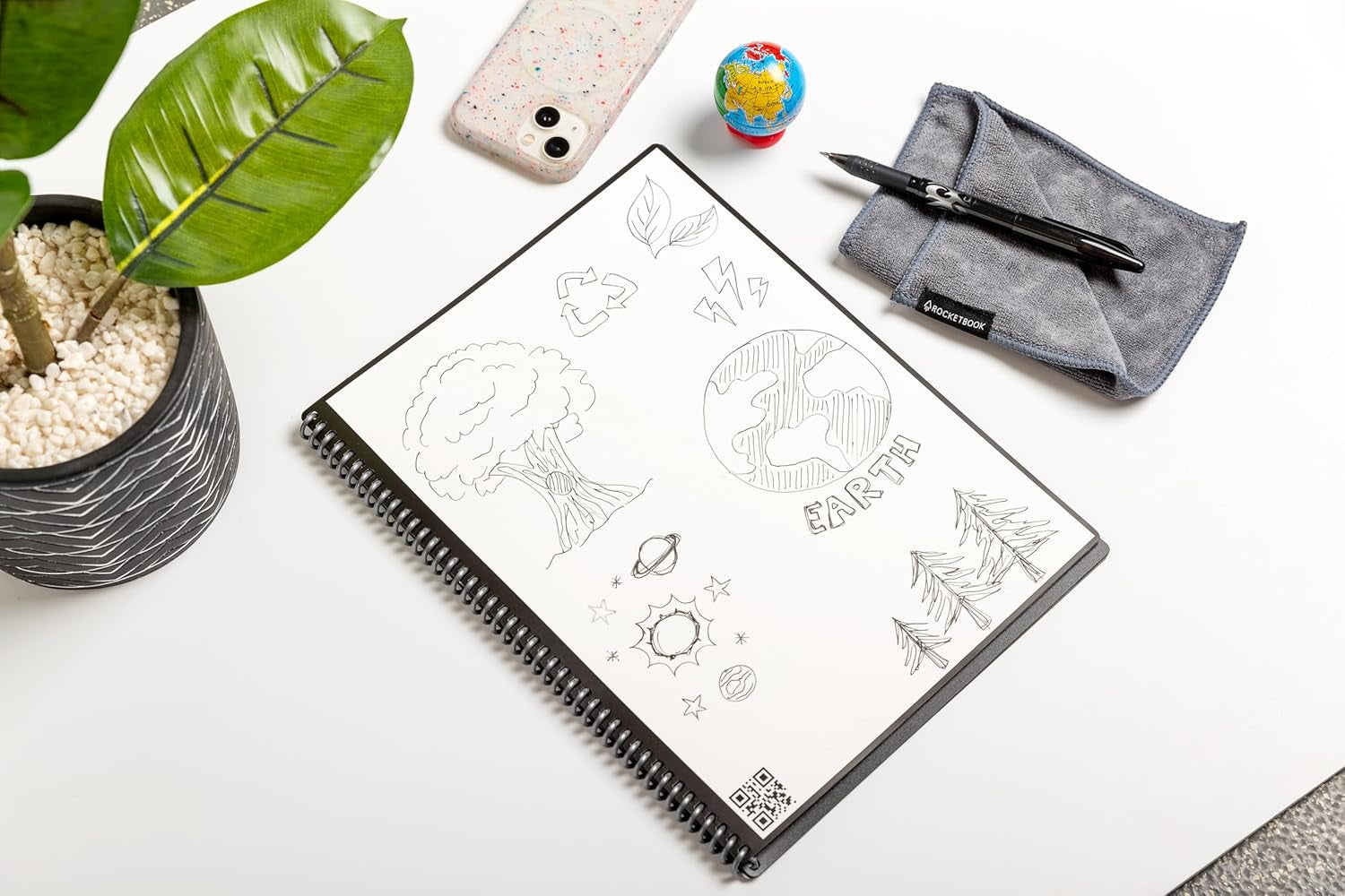 Core Reusable  Notebook 8.5x11 Black