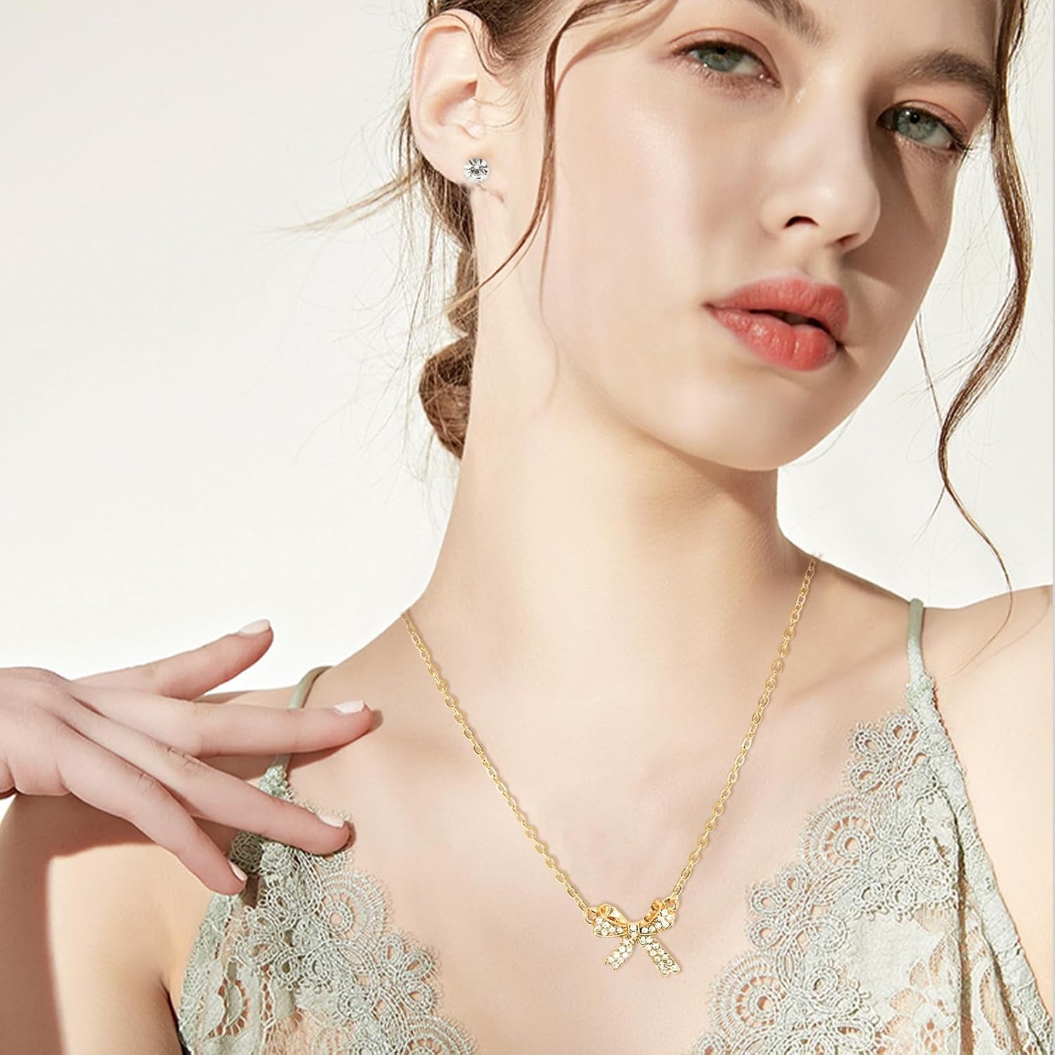 49Pcs Gold Plated Jewelry Set for Women