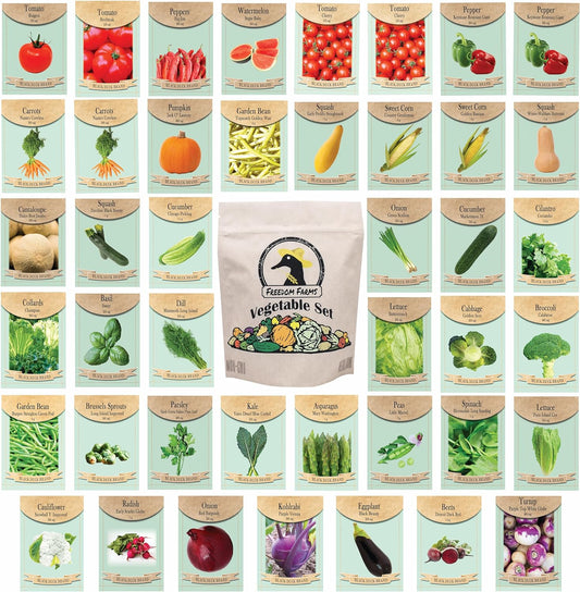Set of 43 Assorted Vegetable & Herb Seed