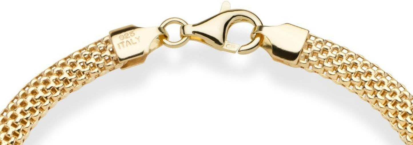 18K Gold Plated Italian Chain Bracelet