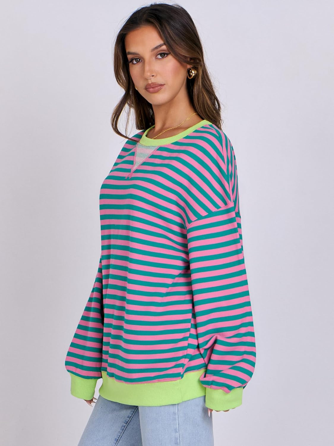 Women’s 2025 Striped Sweatshirt