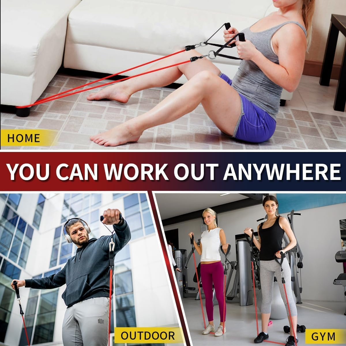 Resistance Bands Set with Handles