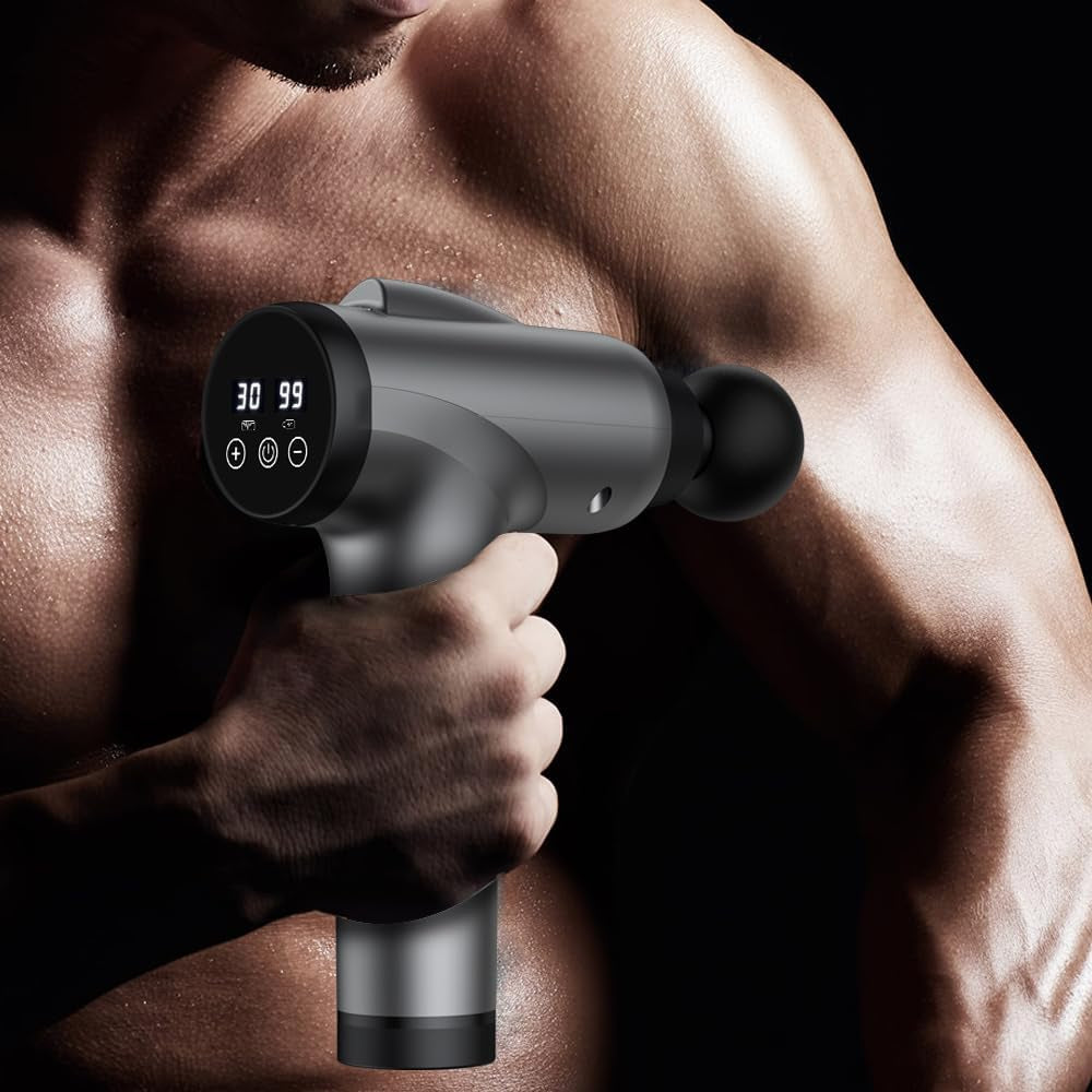 Deep Tissue Massage Gun 30-Speed Grey