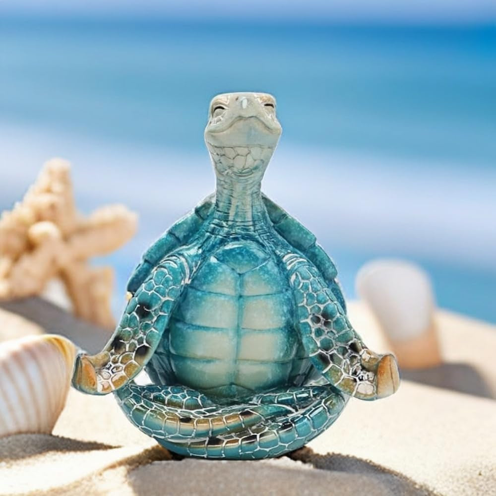 Sea Turtle Meditation Yoga Decor, Garden