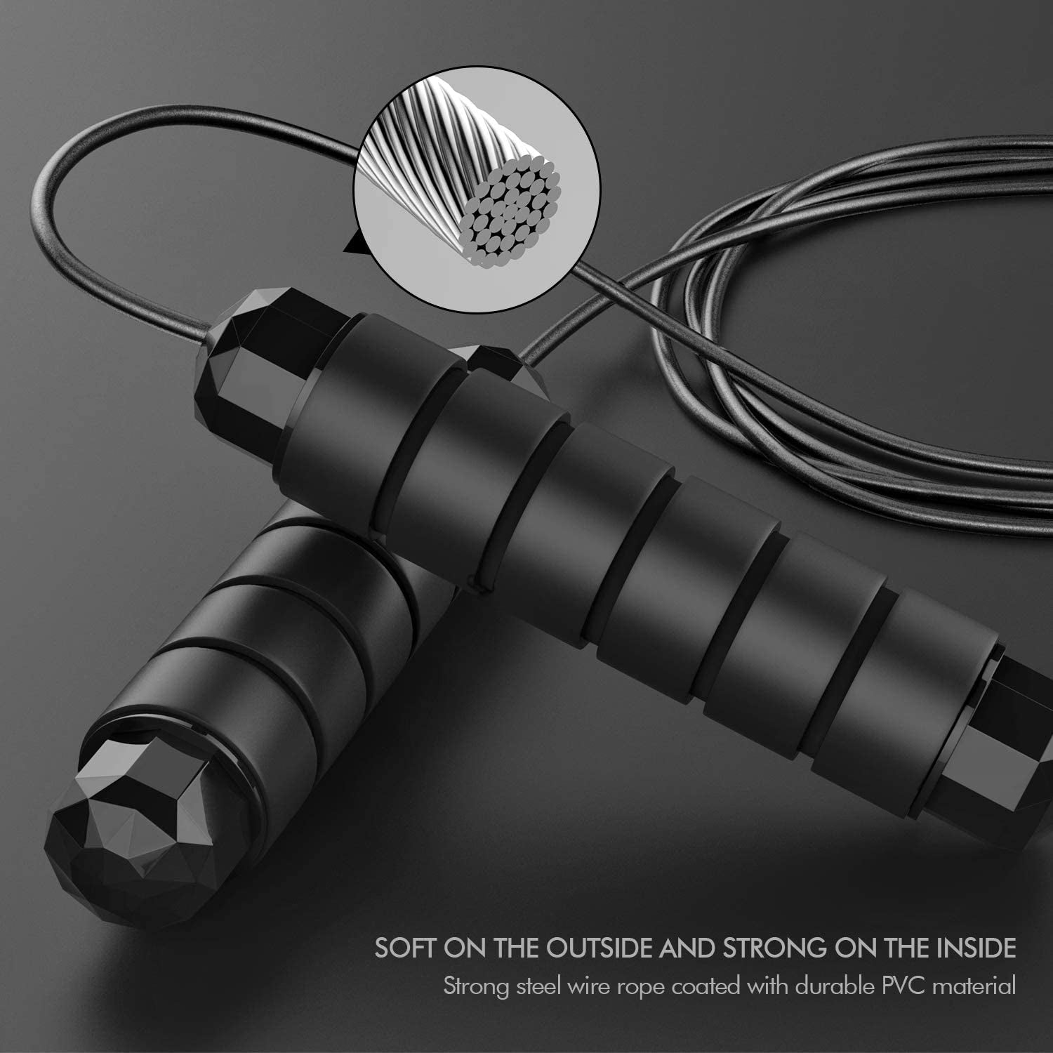 Tangle-Free Adjustable Speed Jump Rope