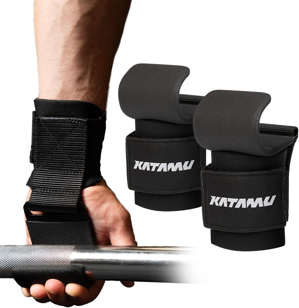 Weight Lifting Hooks Pair Wrist Support