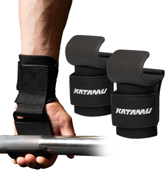 Weight Lifting Hooks Pair Wrist Support