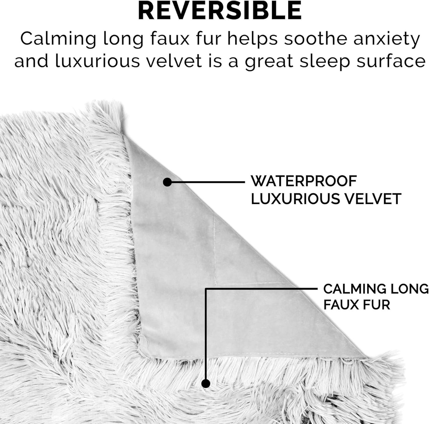 Waterproof Shaggy Dog Blanket XL Gray