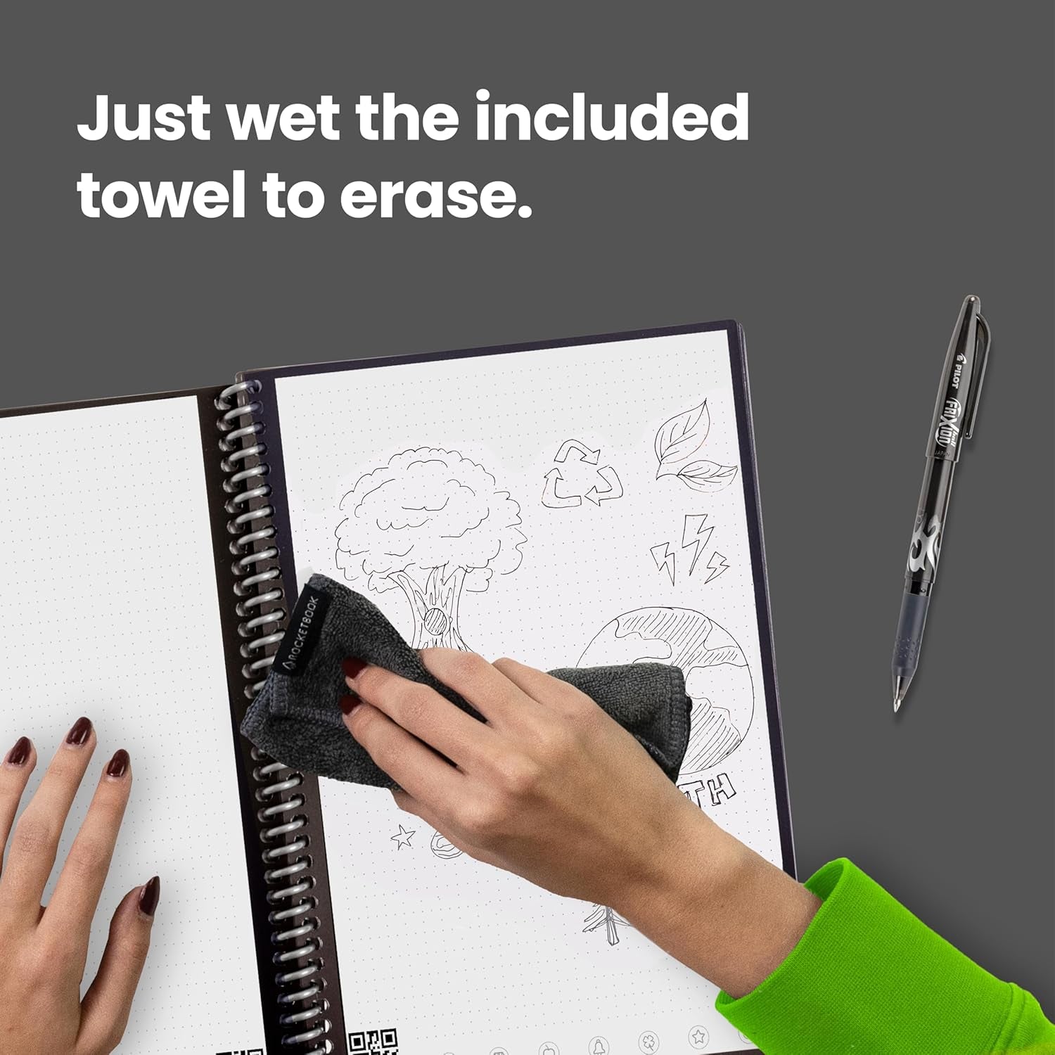 Core Reusable  Notebook 8.5x11 Black
