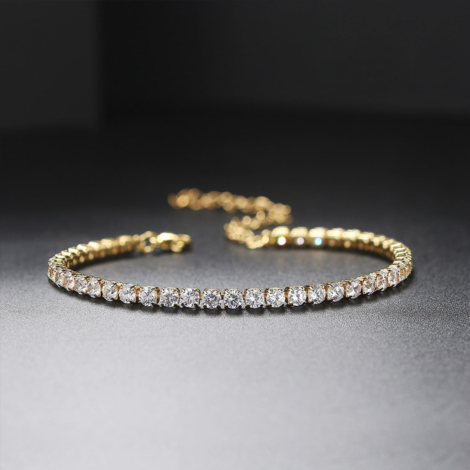 18 K Gold Plated Love Bangle Bracelet