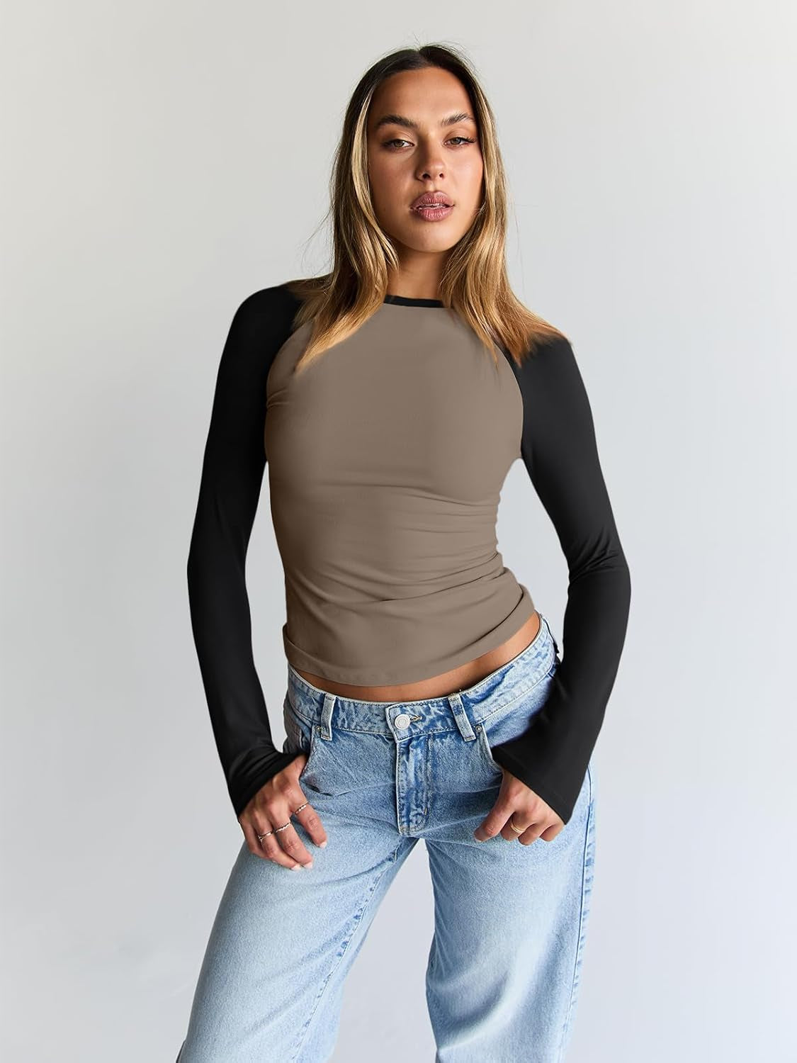 Women'S Long Sleeve Shirts Slim Fit