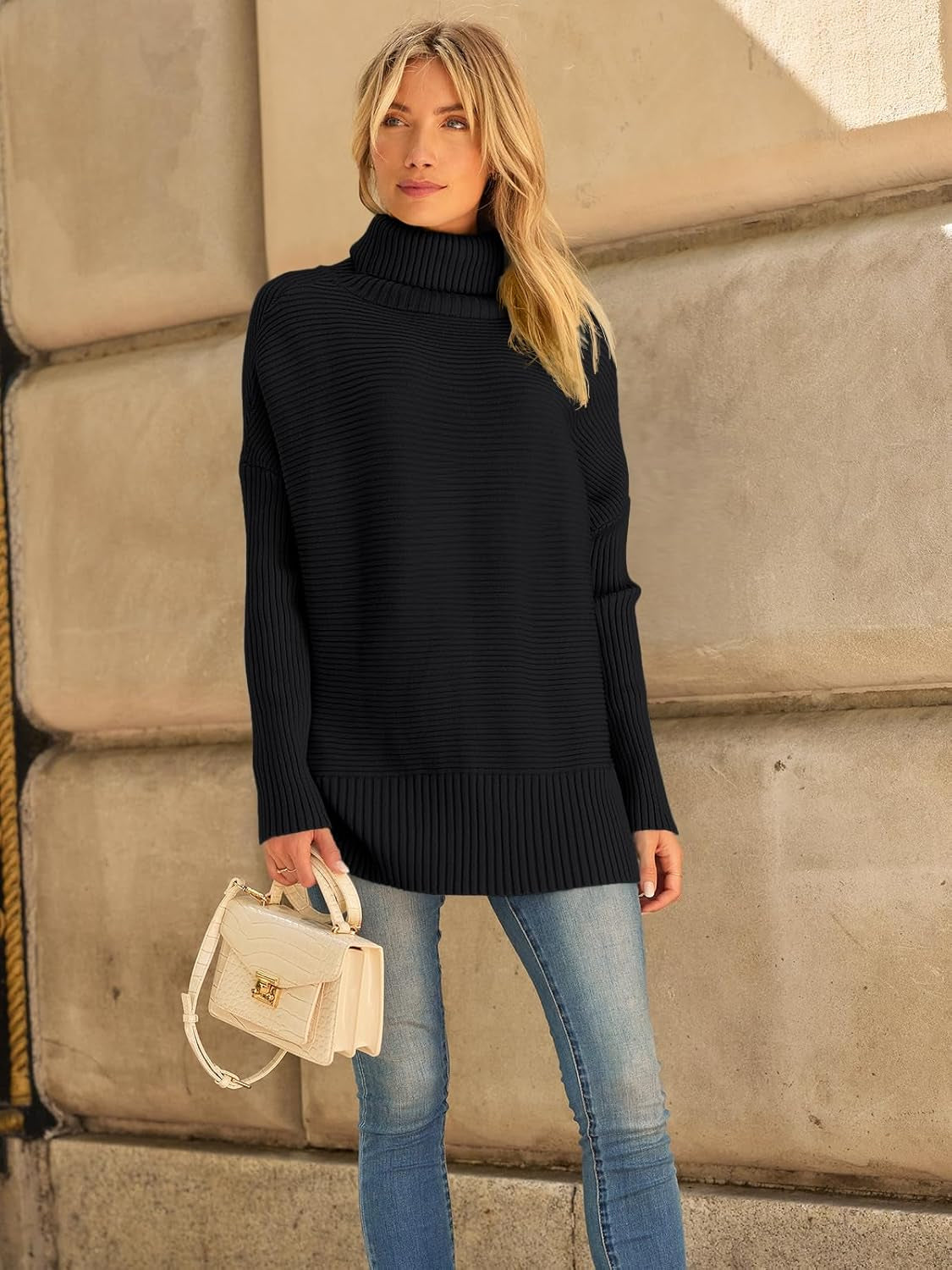 Women’s Oversized Turtleneck Batwing