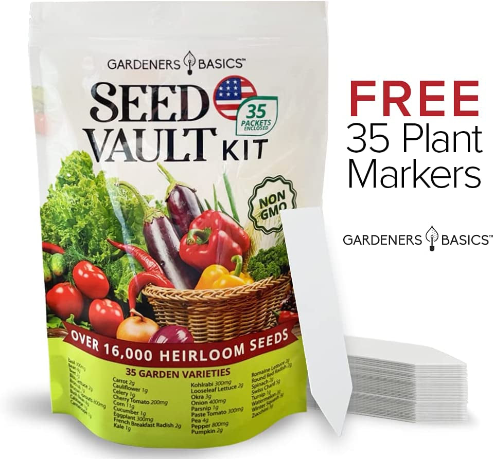 Survival Vegetable Seed Kit 35 Varieties