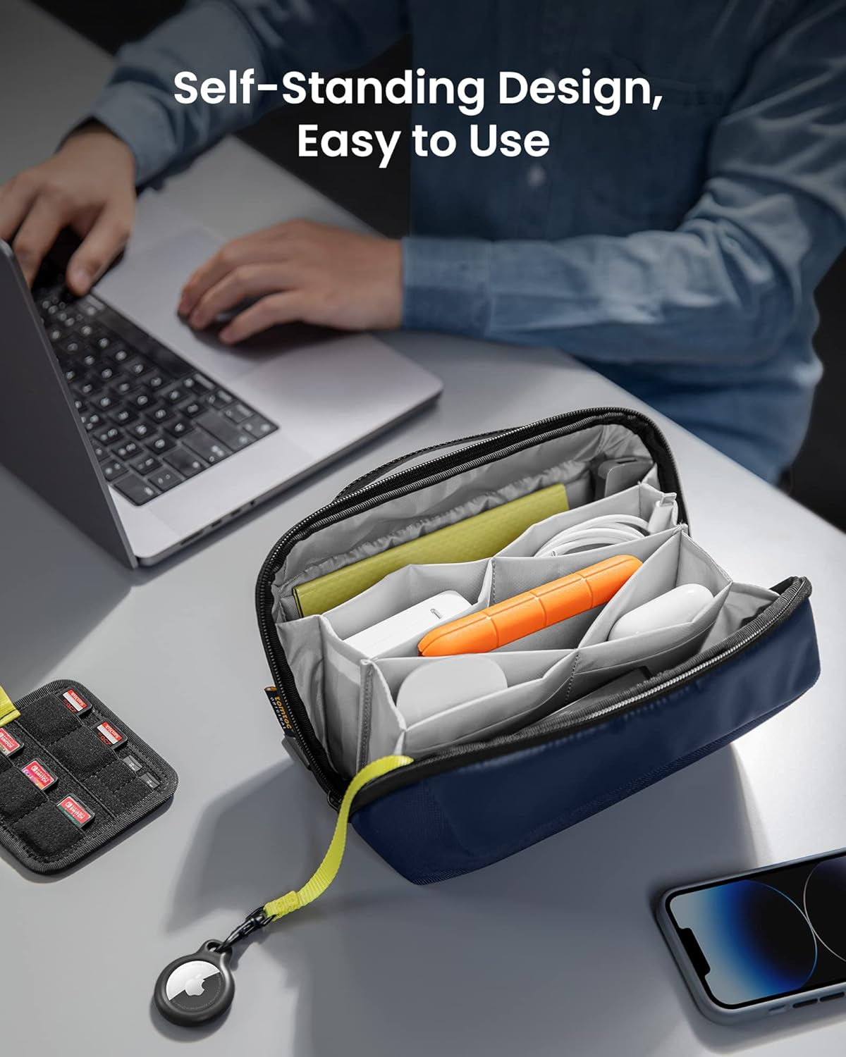 Electronic Accessory Tech Organizer Pouch