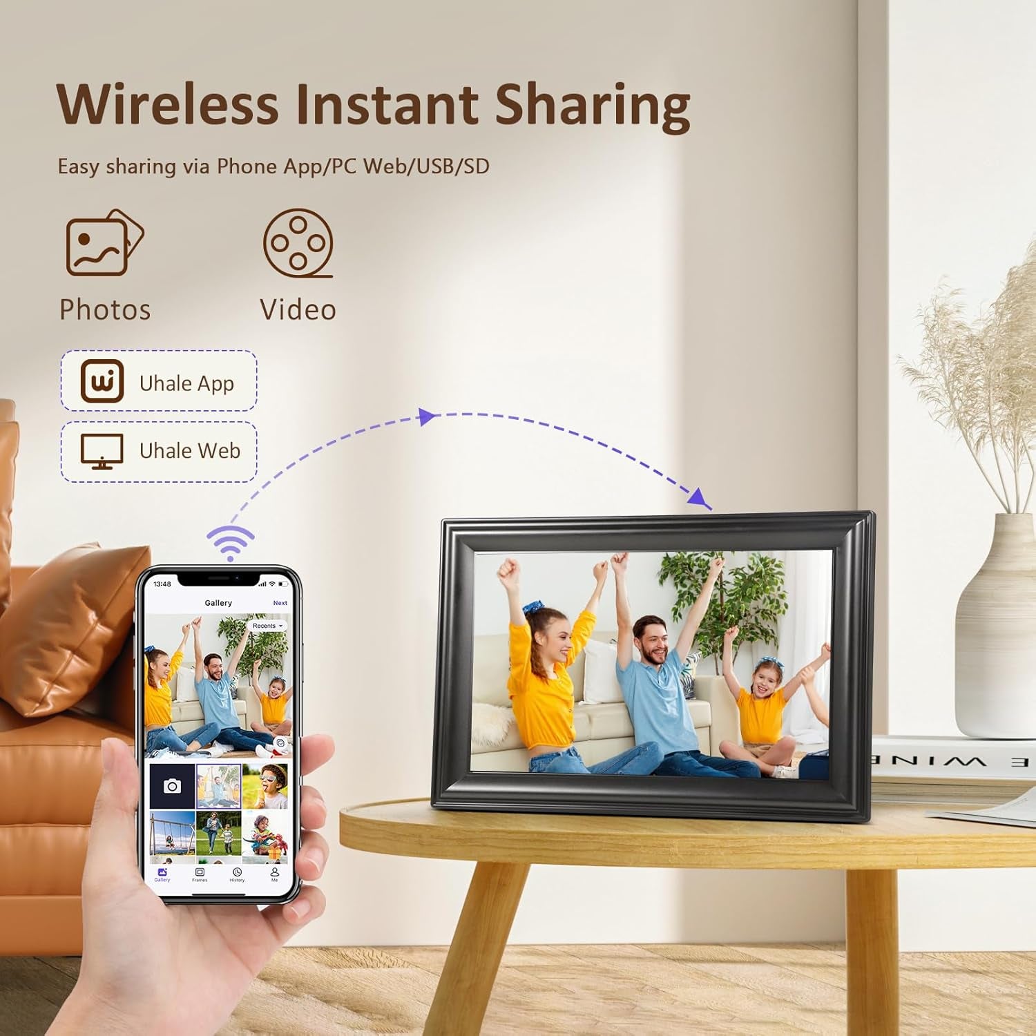 10.1" WiFi Digital Picture Frame 16GB