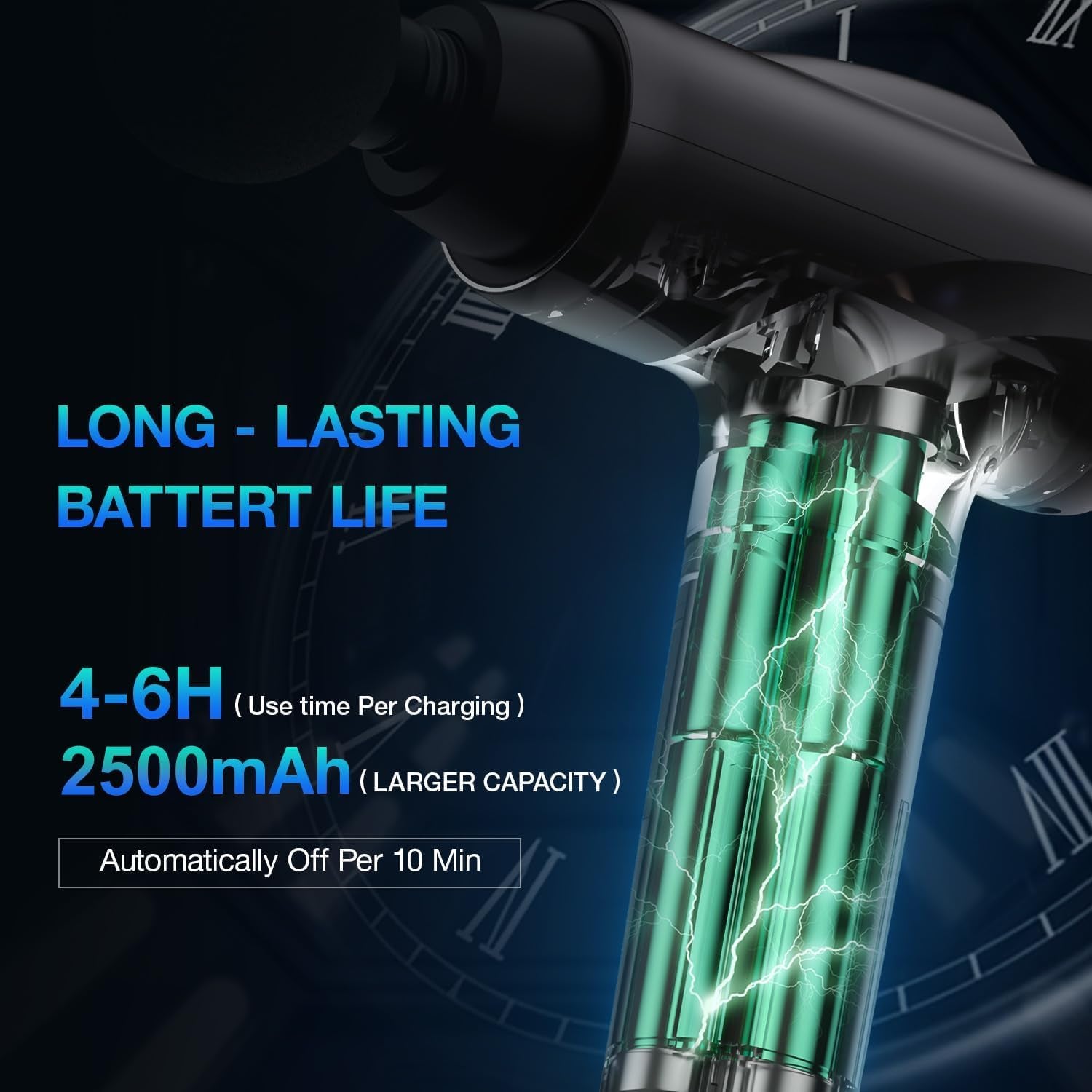 Deep Tissue Massage Gun 30-Speed Grey
