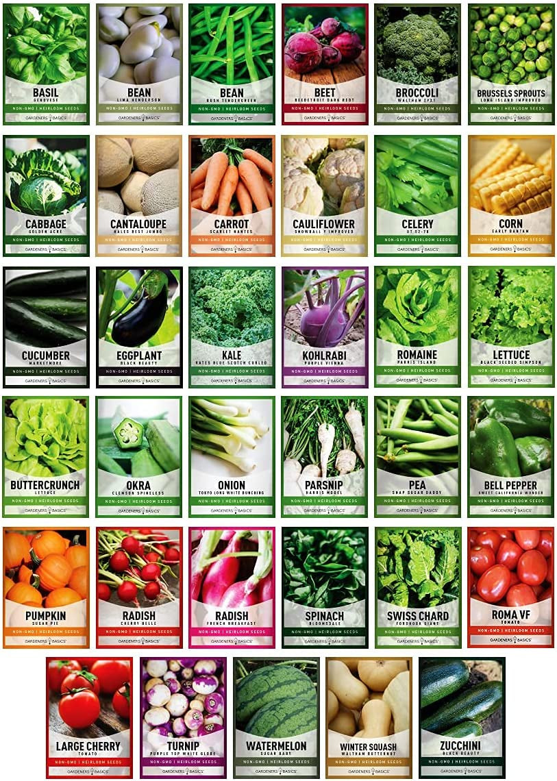 Survival Vegetable Seed Kit 35 Varieties