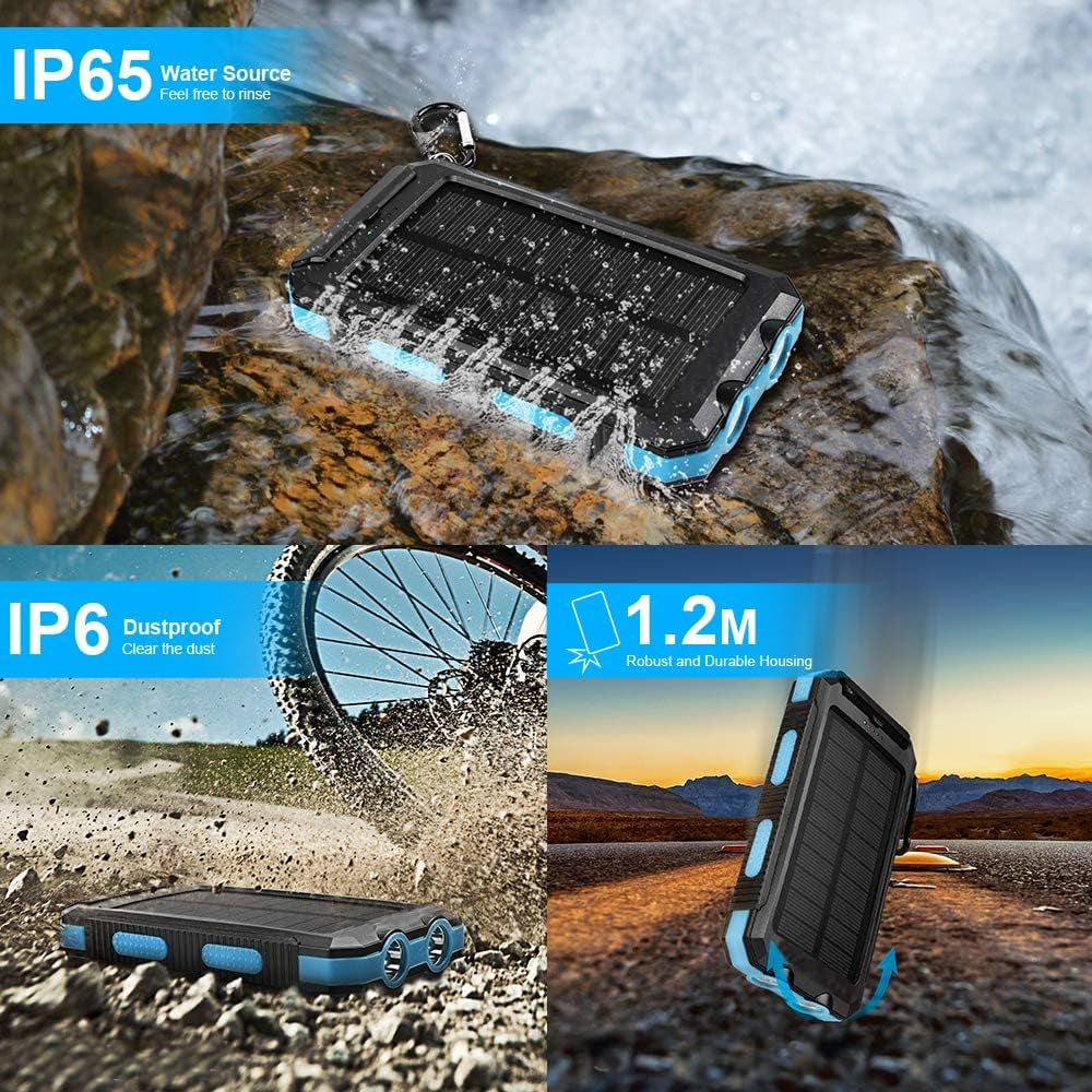 Solar Charger, 20000Mah Portable