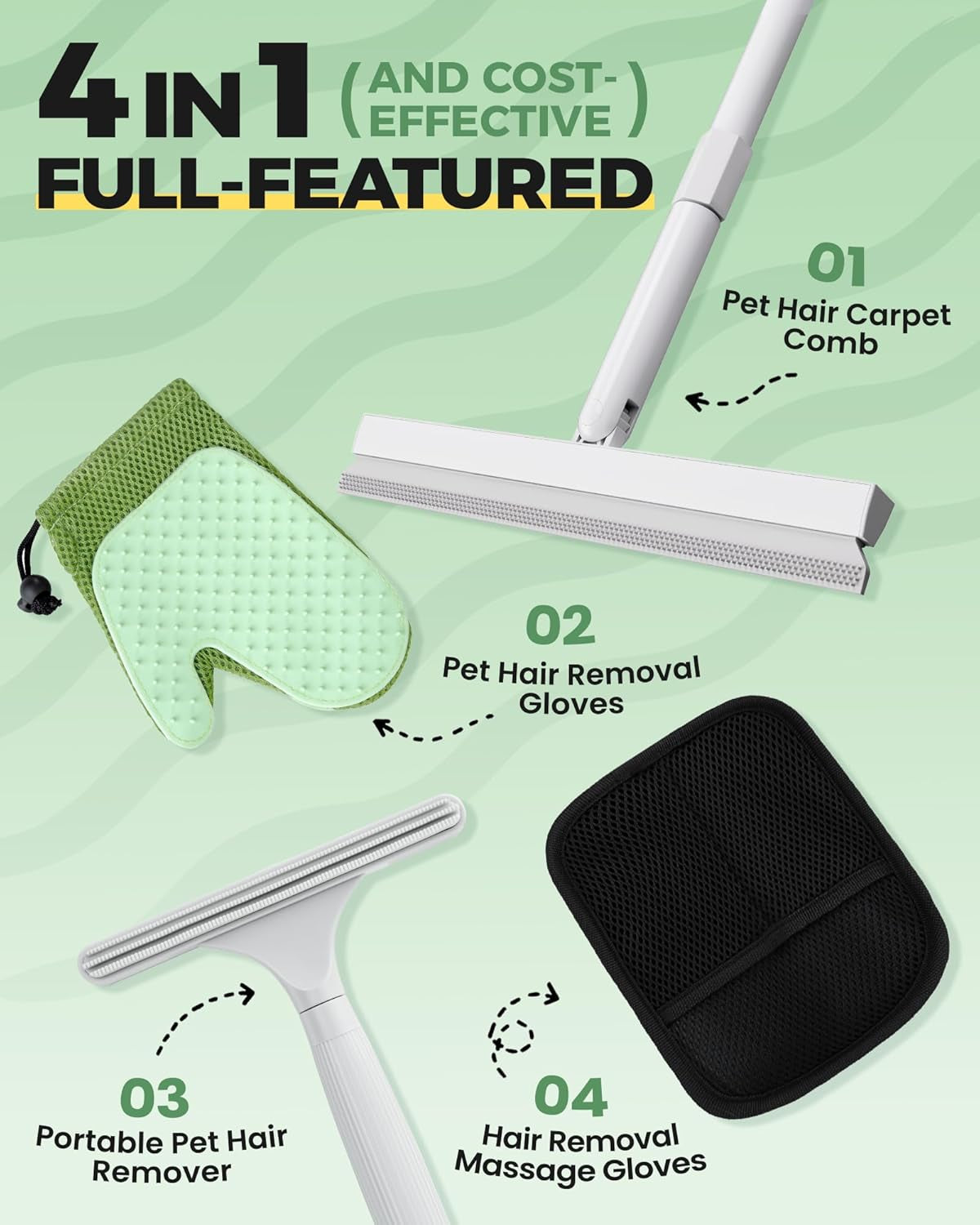 Carpet Rake for Pet Hair Removal Tool