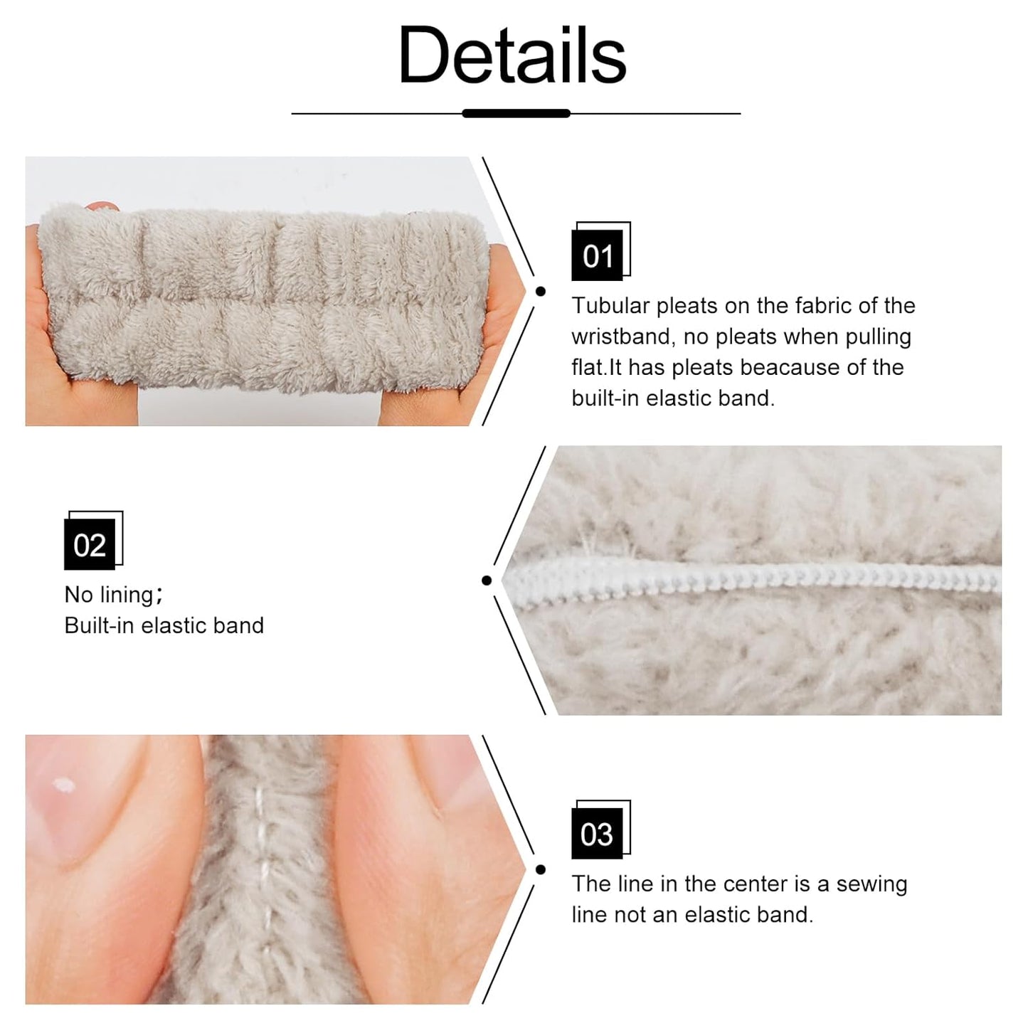 6PCS Spa Headband and Wristbands Set