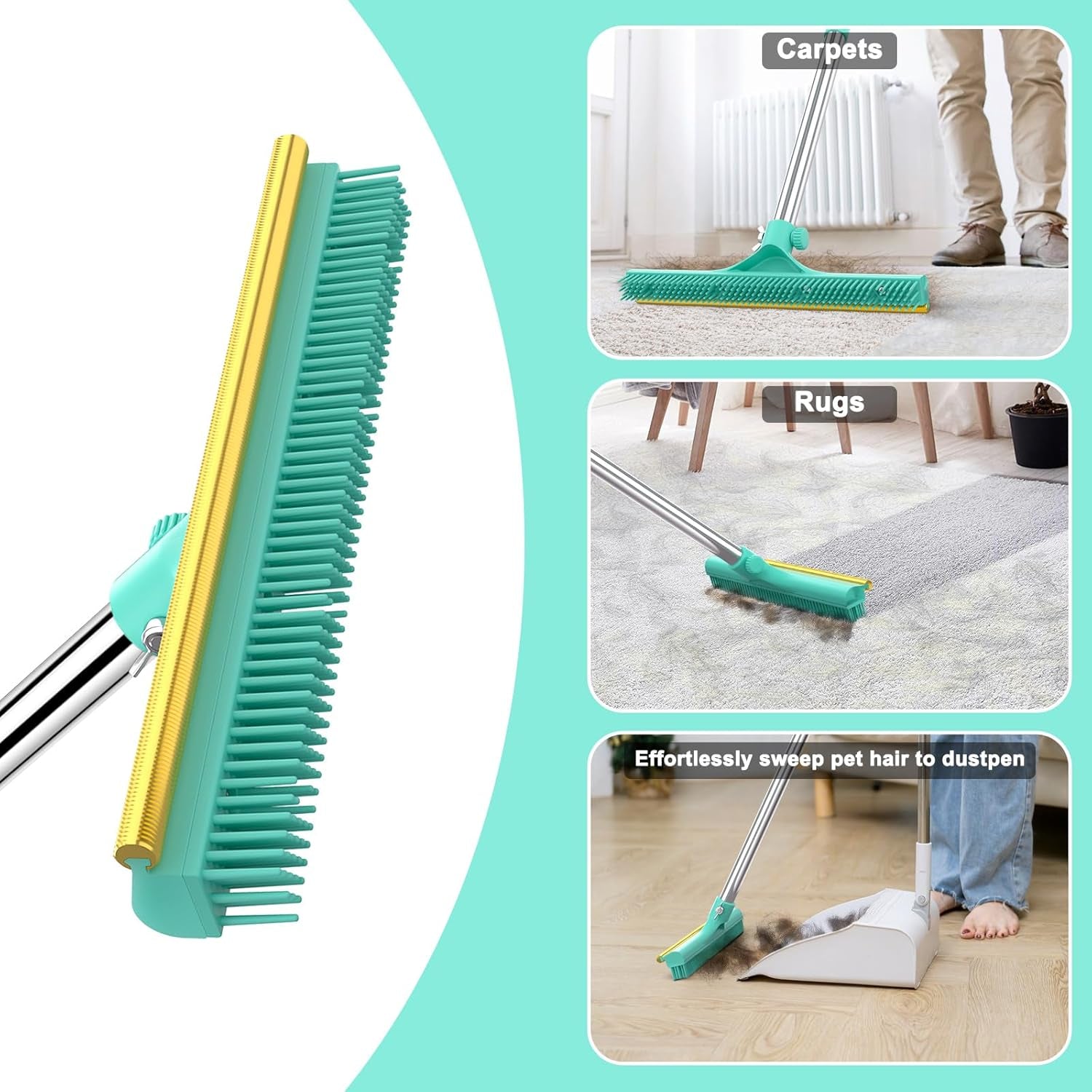 Carpet Rake for Pet Hair Removal