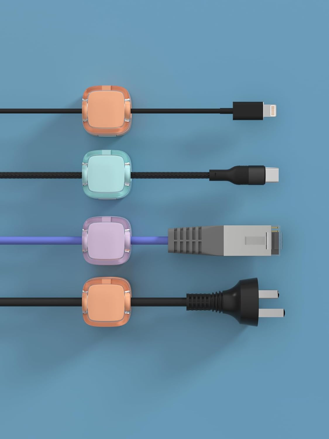 Magnetic Cable Clips, Adjustable Cord Holder