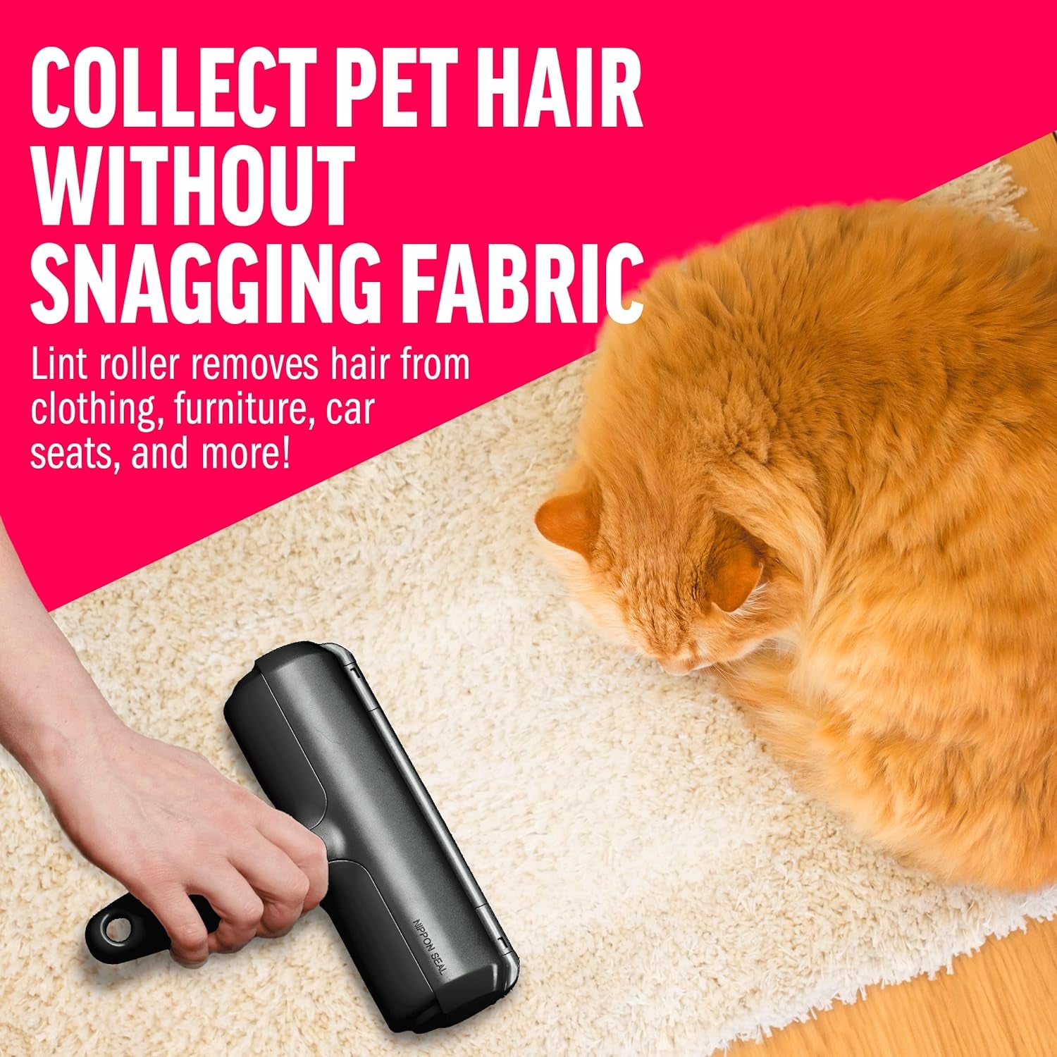 Pet Hair Remover – Original Size Reusable Lint Roller